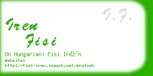 iren fisi business card